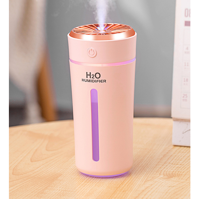 Máy khuếch tán phun sương tinh dầu Ô tô AROMA Mới  khử mùi | máy xông tinh dầu ô tô, bàn làm việc. LED 7 màu RG