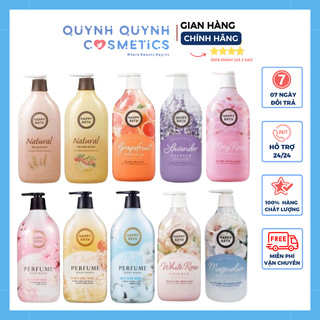   HCM Chính Hãng  Sữa tắm cao cấp Happy Bath Natural Real Moisture 900ml Hàn Quốc 