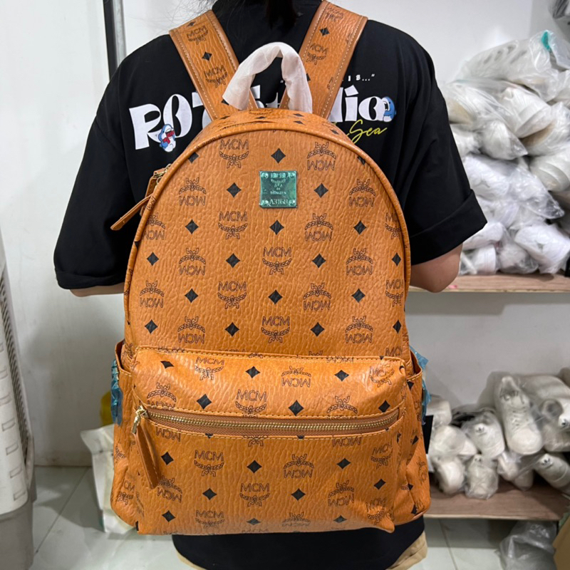 Balo MCM da cao cấp size 40 hot trend  size  l