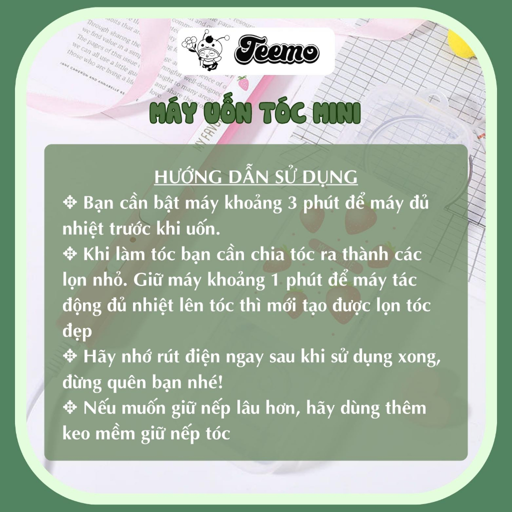 Máy uốn tóc mini nhỏ gọn, máy tạo kiểu tóc xoăn lơi tự nhiên, tiện lợi dễ bỏ túi