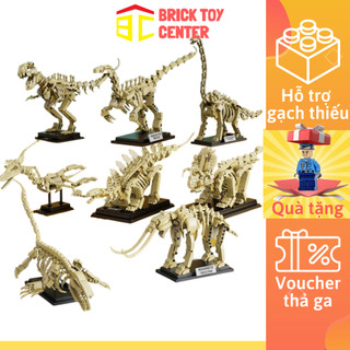 Đồ chơi mô hình khủng long Decool 81001-81008 lắp ghép hóa thạch Jurassic World Dinosaur