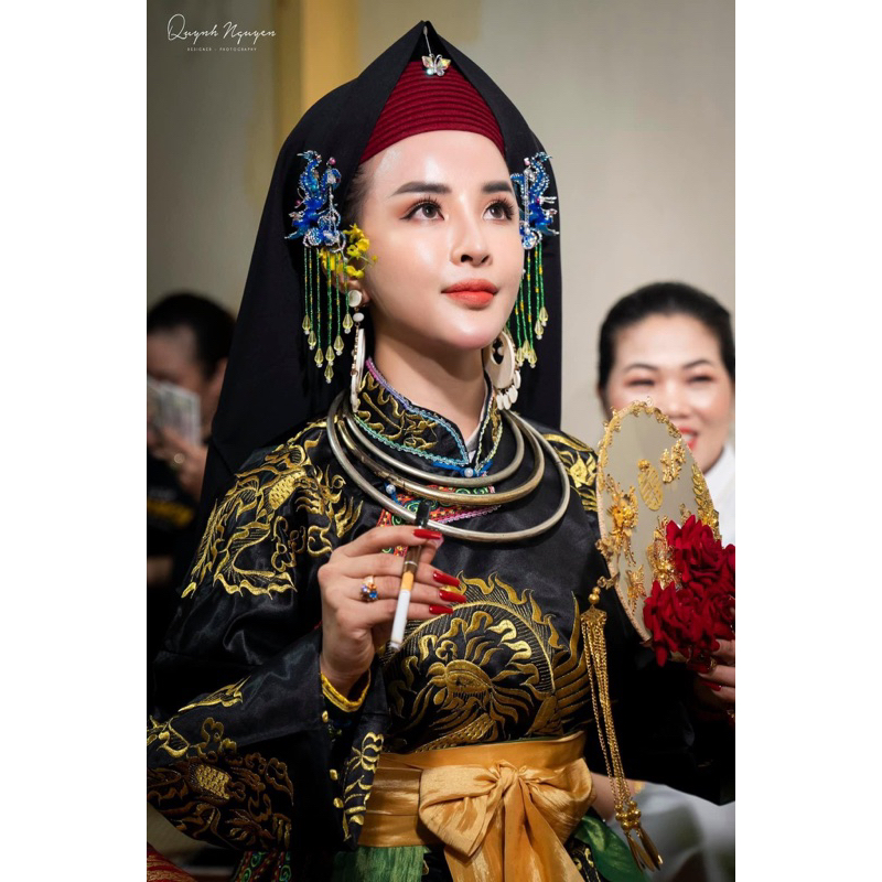 Áo Hầu Đồng Giá Chầu Bà Vải Phi - Trang phục hầu đồng