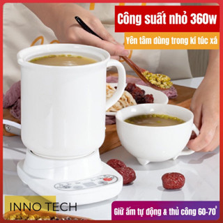 Nồi Nấu Chậm, Nồi Điện Chưng Yến, Hâm Sữa, Nấu Cháo, Bếp Điện Hầm Thức Ăn Hẹn Giờ Tự Ngắt, Nồi Đun Nóng Nhiều Chế Độ Nấu