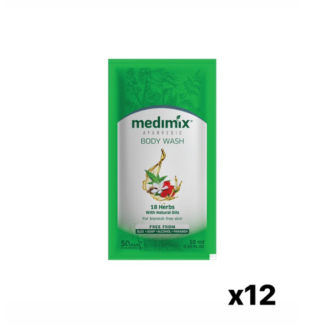 Set 12 Sữa Tắm Medimix 18 thảo dược 10ml/gói