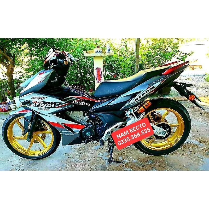 Nhông sên dĩa winner x,winner 150,sonic 150,cbr150 cùi dĩa 4 lỗ 36,37,38,39,40,41,42,43,45 sên vàng recto chính hãng