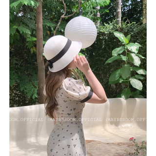 ĐẦM HOA PHỐI CỔ ĐEN