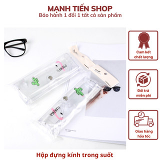  Hộp đựng kính nhựa trong suốt in hình đáng yêu DTM Store