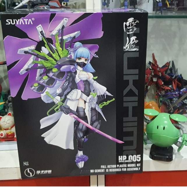 Mô hình lắp ráp tỉ lệ 1:12 Yukihime (The hunters Poem) Công chúa Tuyết cầm ô Tím Mecha Girl Style Plamo (Suyata)