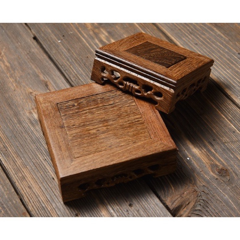 Đế gỗ hình vuông kê tượng, chậu cây, các vật phẩm trang trí- Đôn kệ hình vuông giá siêu tốt