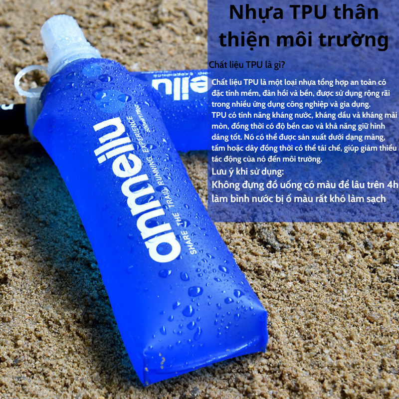 Túi đựng nước thể thao, bình đựng nước chạy bộ trail, trekking, leo núi dung tích 2lit