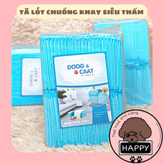 HOẢ TỐC | Tã lót xanh siêu thấm hút Doog & Caat / Miếng tã lót chuồng / Tấm tả lót khay vệ sinh cho chó mèo thú cưng