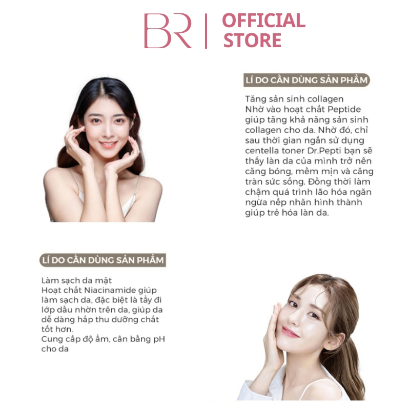 Nước Hoa Hồng Toner Dr.Pepti Centella Giúp Se Khít Lỗ Chân Lông, Dưỡng Da Căng Bóng Hàn Quốc 180ml | BigBuy360 - bigbuy360.vn