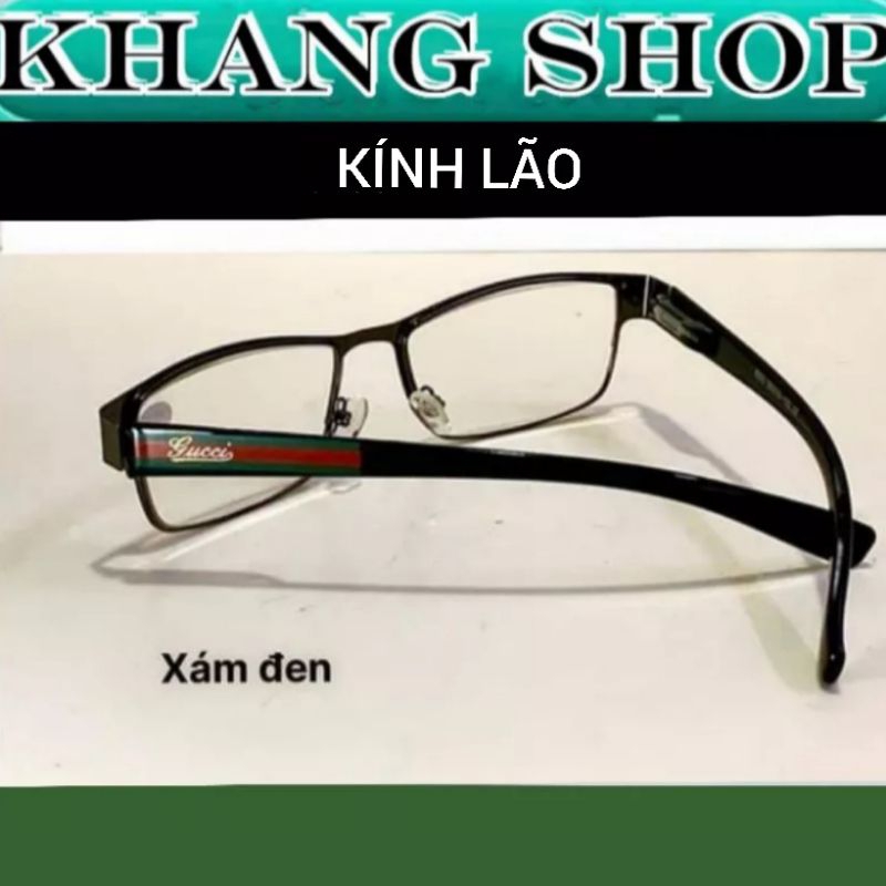 Kính lão kim loại càng lò xo, tròng có độ sẵn, kiểu dáng cổ điển , thích hợp tuổi trung niên trở lên