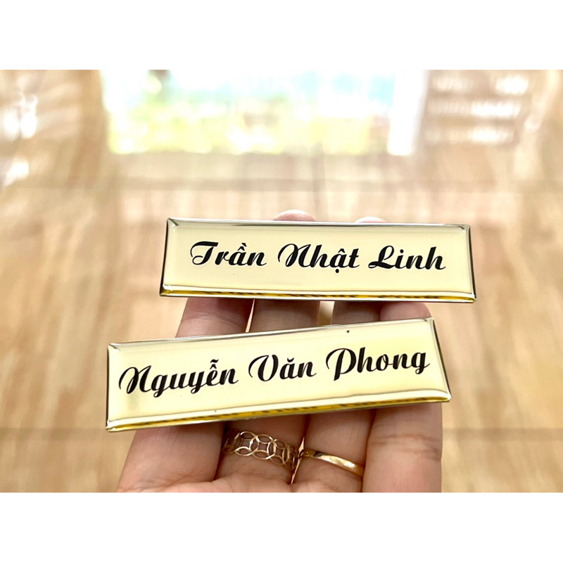Bảng Tên Nhân Viên Không LOGO , Bảng Tên Đeo Áo