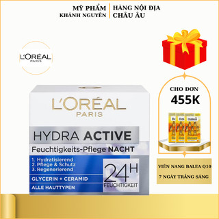 ⭐⭐⭐⭐⭐✨kem dưỡng ẩm sâu làm sáng da l'oreal hydra specialist 24h ngày và đêm