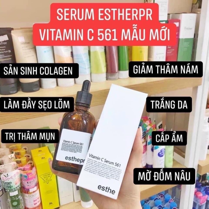 Tinh Chất Serum Dưỡng Trắng Da Vitamin C 561 Esthemax 100ml Hàn Quốc