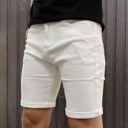 Quần short jean nam mẫu mới dày dặn vải co giãn thời trang