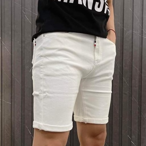 Quần short jean nam mẫu mới dày dặn vải co giãn thời trang