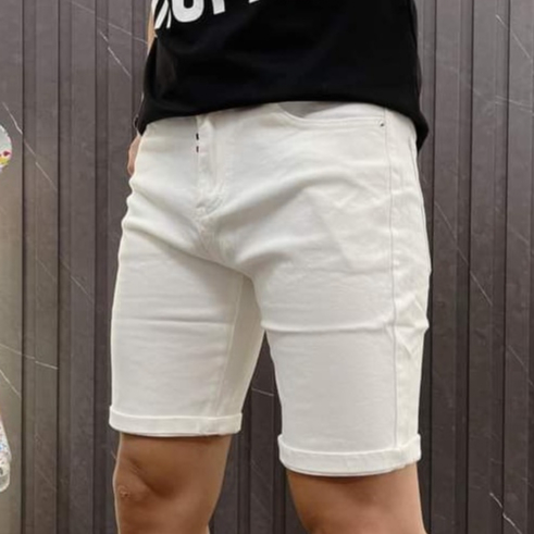 Quần short jean nam mẫu mới dày dặn vải co giãn thời trang