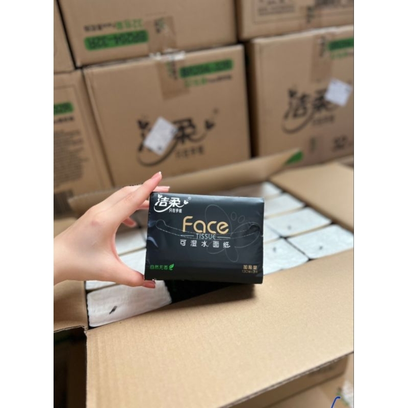 Giấy ăn Face đen Thùng 32 gói