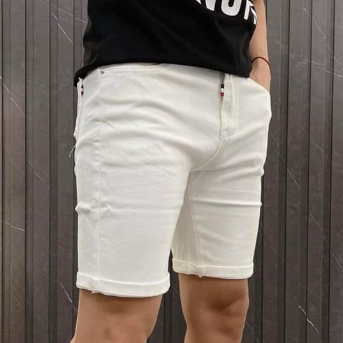 Quần short jean nam mẫu mới dày dặn vải co giãn thời trang