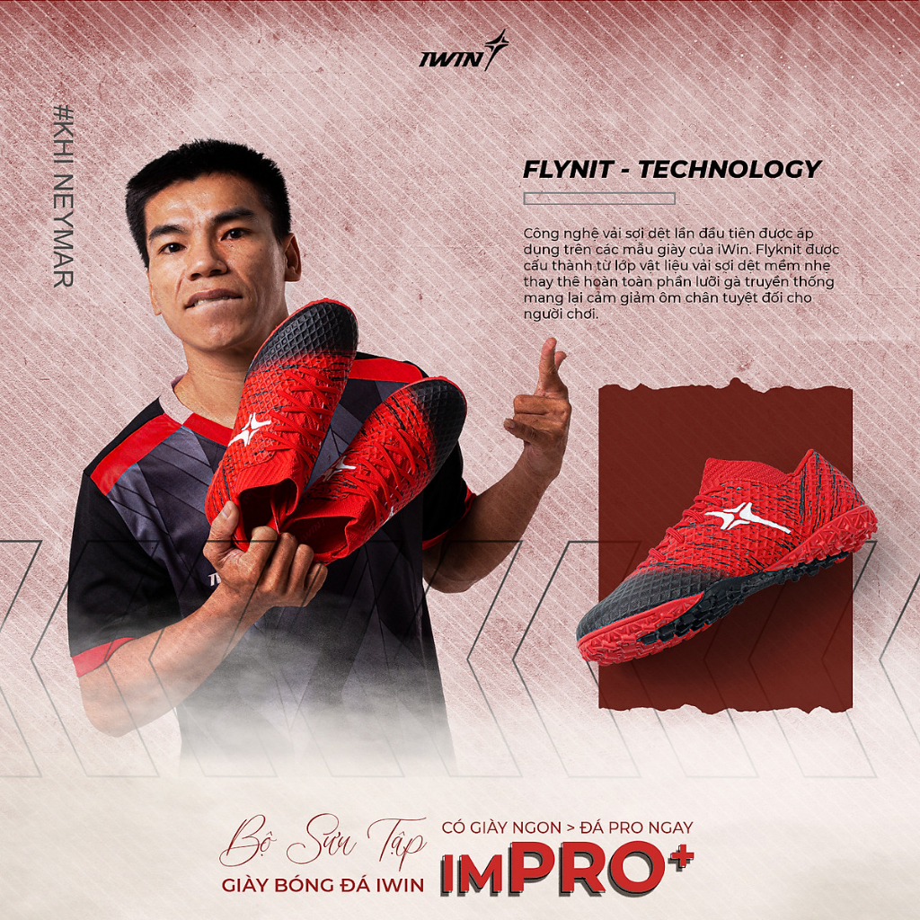 Giày Bóng Đá Chính Hãng Cao Cấp Iwin ImPro Plus 2023 SIÊU CHẤT