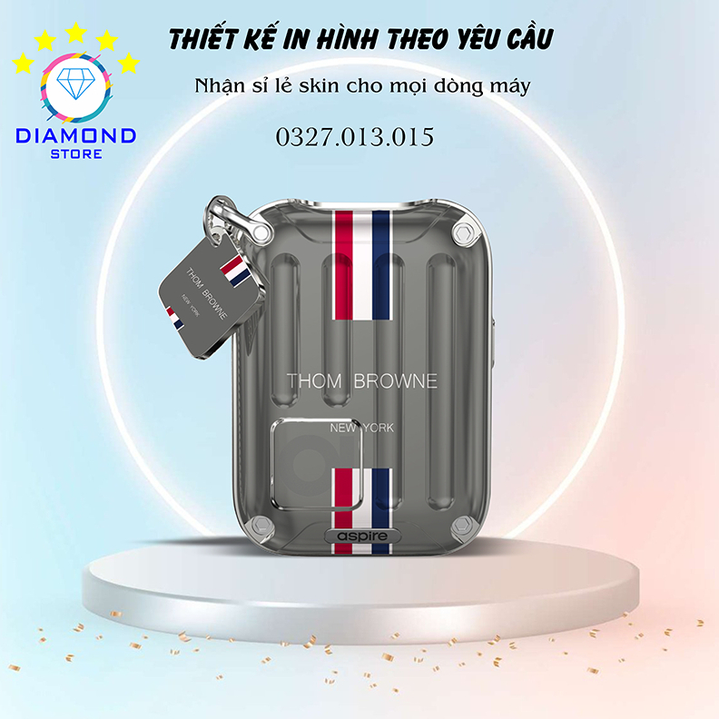 Miếng dán skin mẫu Thom Army cho Xlim V1 V2 , Favo , Feelin , Riil , Avo , Flexus , Wenax,... in hình theo yêu cầu