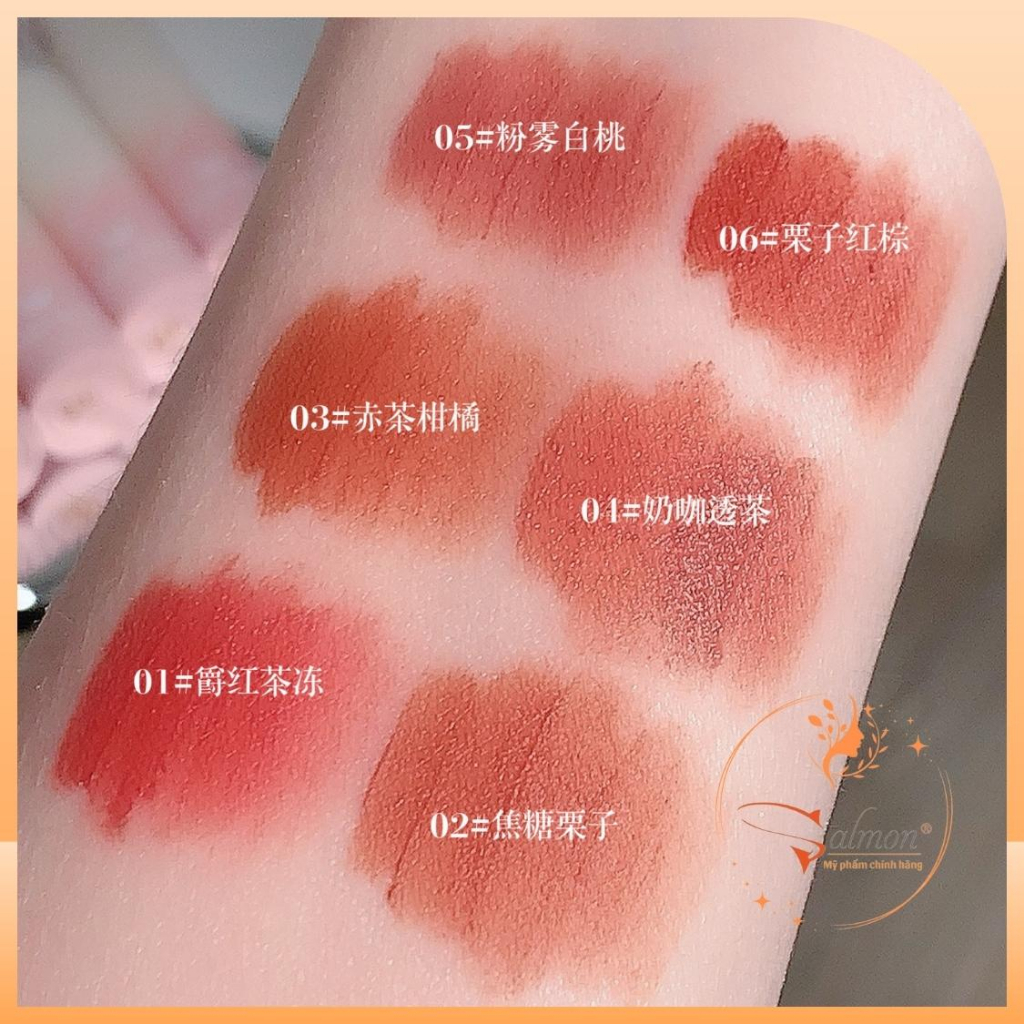 Son Kem Nhung Lì Gấu Hồng GEGE BEAR GX1049 Mềm Mướt, Lâu Trôi, Nội Địa Trung - Salmon Shop