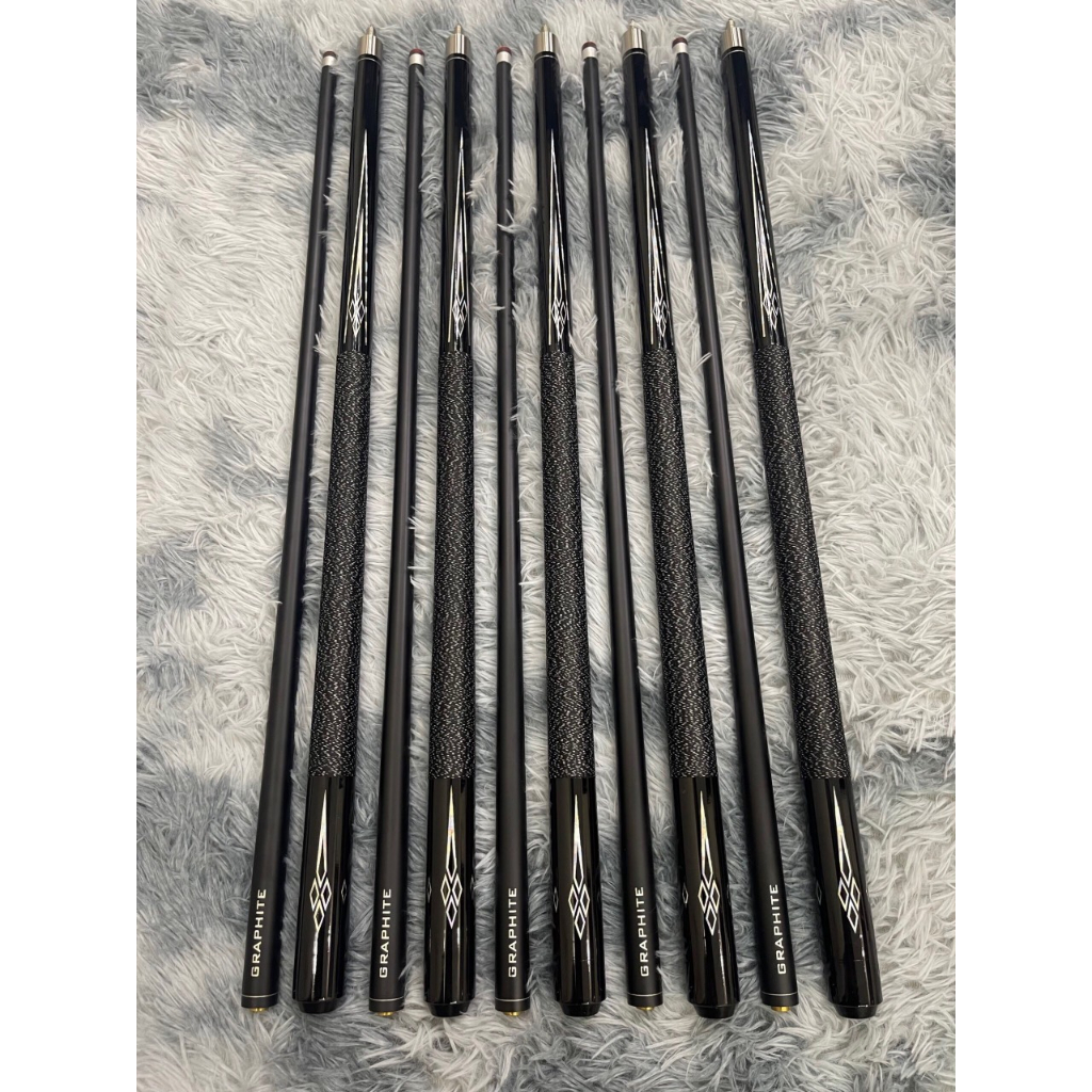 Cơ Bi-da bida Phủ carbon Graphite ( Tăng đầy đủ phụ kiện Bao , Găng , Lơ), Cơ bida giá rẻ, Học sinh sinh viên