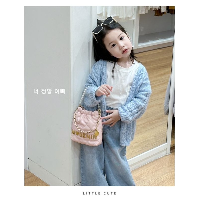 Túi da mềm đeo chéo, cầm tay cho bé gái, phụ kiện túi cho bé