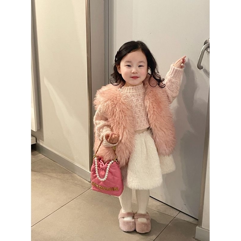 Túi da mềm đeo chéo, cầm tay cho bé gái, phụ kiện túi cho bé