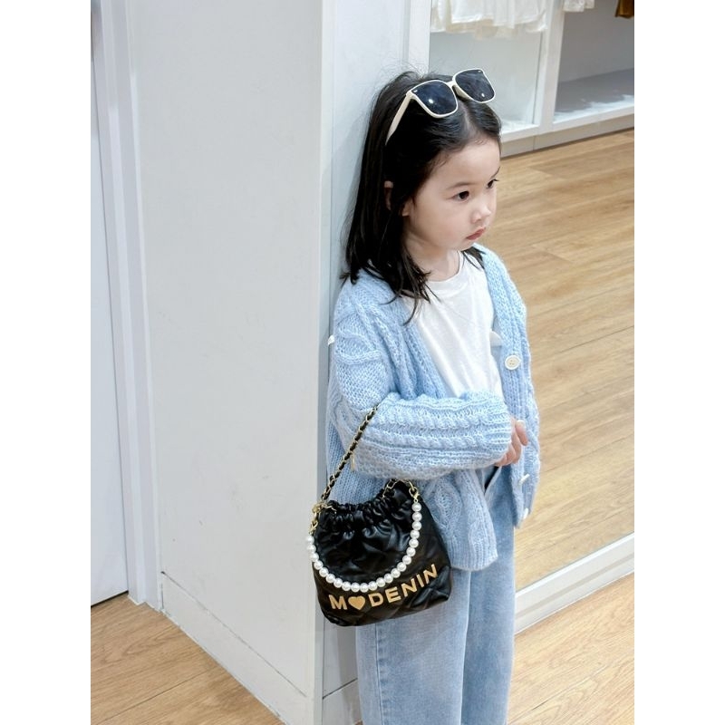 Túi da mềm đeo chéo, cầm tay cho bé gái, phụ kiện túi cho bé