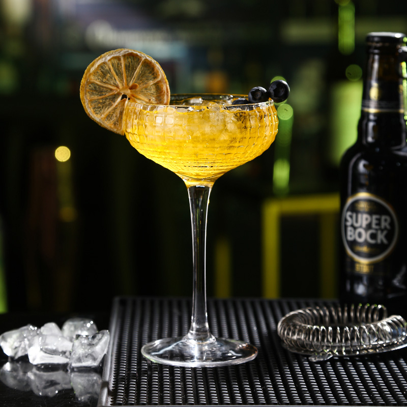 Ly cocktail champagne saucer, ly thủy tinh pha lê cao cấp dùng pha đồ uống có cồn trong quán bar pub  160ml - madecor