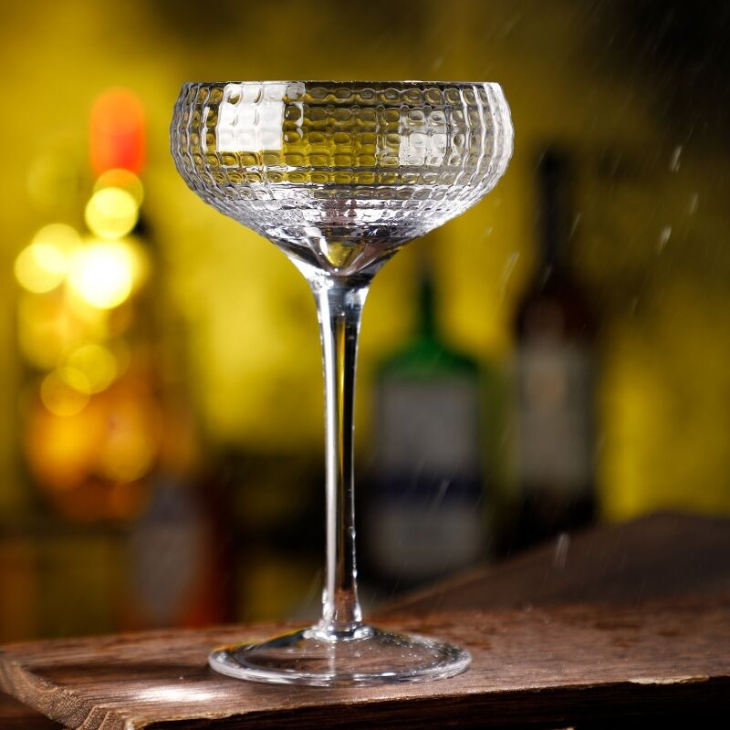 Ly cocktail champagne saucer, ly thủy tinh pha lê cao cấp dùng pha đồ uống có cồn trong quán bar pub  160ml - madecor