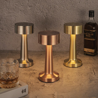 Đèn LED Để Bàn Hình Quả Tạ Cảm ứng Kèm dây Sạc USB decor đèn ngủ trang trí nhà hàng/ quán bar/ cà phê