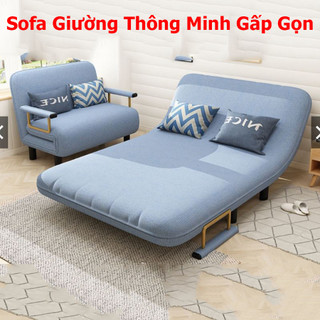 Sofa giường thông minh gấp gọn hàng nhập 5 chế độ gập ngả, giường gấp văn phòng tiện lợi