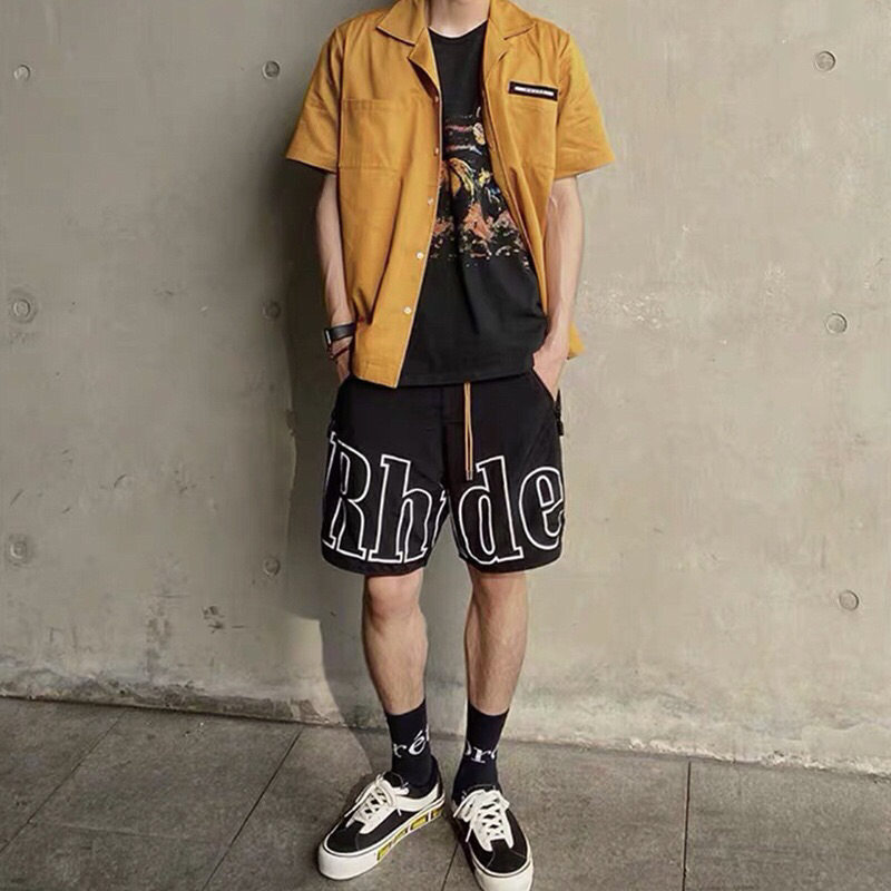 ⚡️[Hight Quality] Hàng Có Sẵn!! Quần Short Gió Rhude Mix Chữ Điểm Nhấn Phá Cách - Hàng Loại 1 Chất Cực Mát Dễ Chịu
