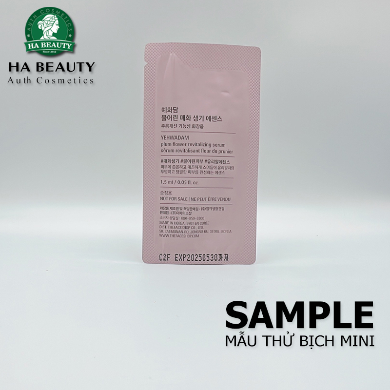 (SAMPLE) Serum dưỡng ẩm phục hồi sinh khí da chống lão hóa da The Face Shop Yehwadam Plum Flower Revitalizing Serum