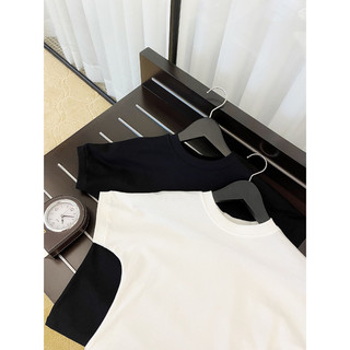 [SIÊU SALE - HÀNG VNXK] Áo Thun Tay Ngắn Cổ Tròn Basic Dễ Phối Đồ Màu Đen / Trắng