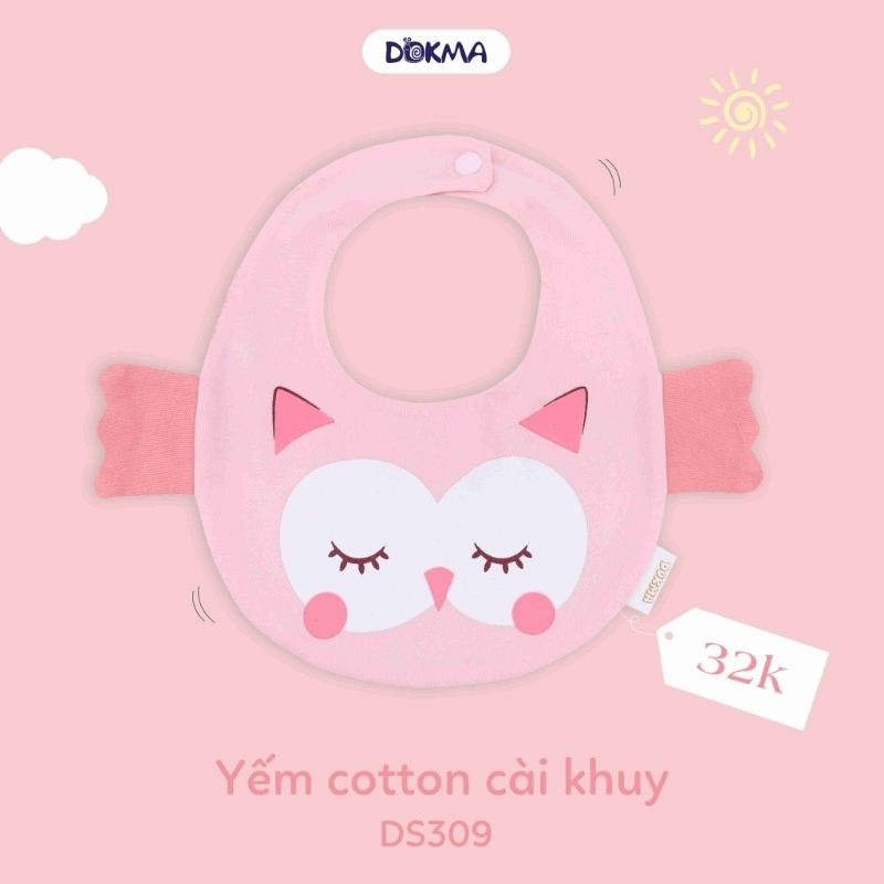 YẾM COTTON CÀI KHUY CHO BÉ DOKMA