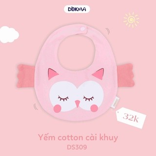 Yếm cotton cài khuy cho bé dokma