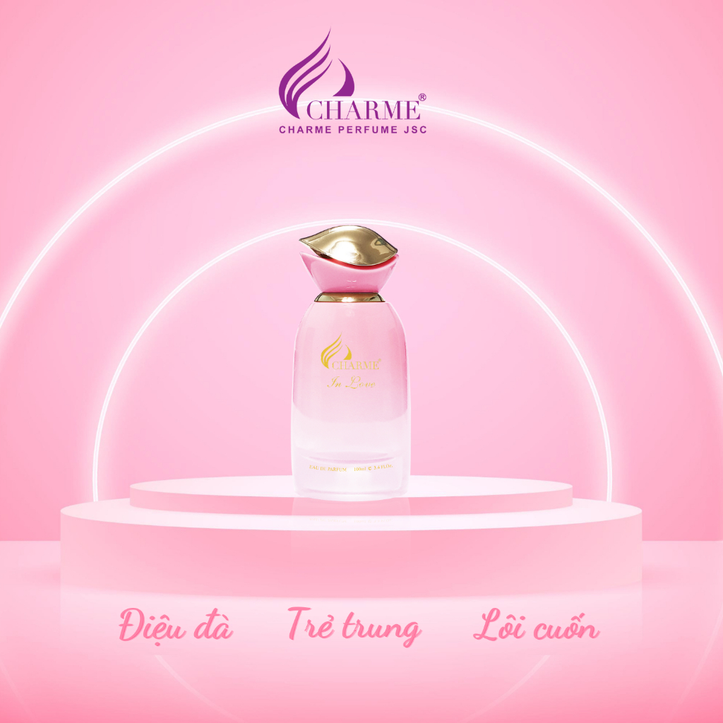 Nước hoa nữ chính hãng, Charme In Love, lưu hương lâu, gợi cảm, quyến rũ, và lôi cuốn chai 100ml