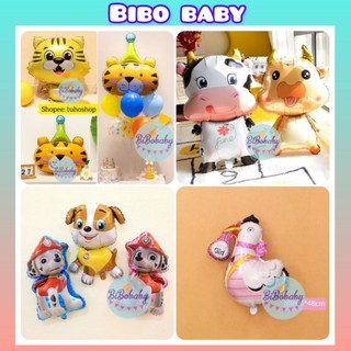 Bóng hình con vật theo tuổi trang trí sinh nhật cho bé trai, bé gái - BiBo baby