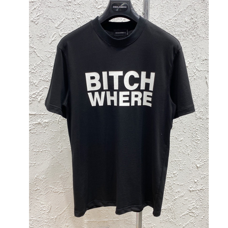 Áo Thun BITCH WHERE, Áo Phông Nam Nữ Cotton 100% Cổ Bo Zip Cao Cấp
