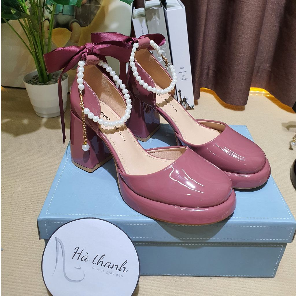 Giày Mary Jane đế dày 2023 phong cách vintage mới của phát