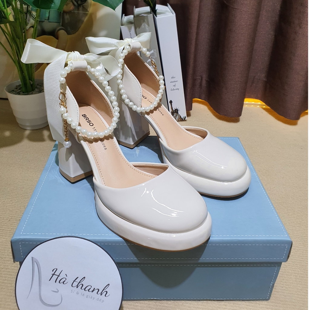 Giày Mary Jane đế dày 2023 phong cách vintage mới của phát