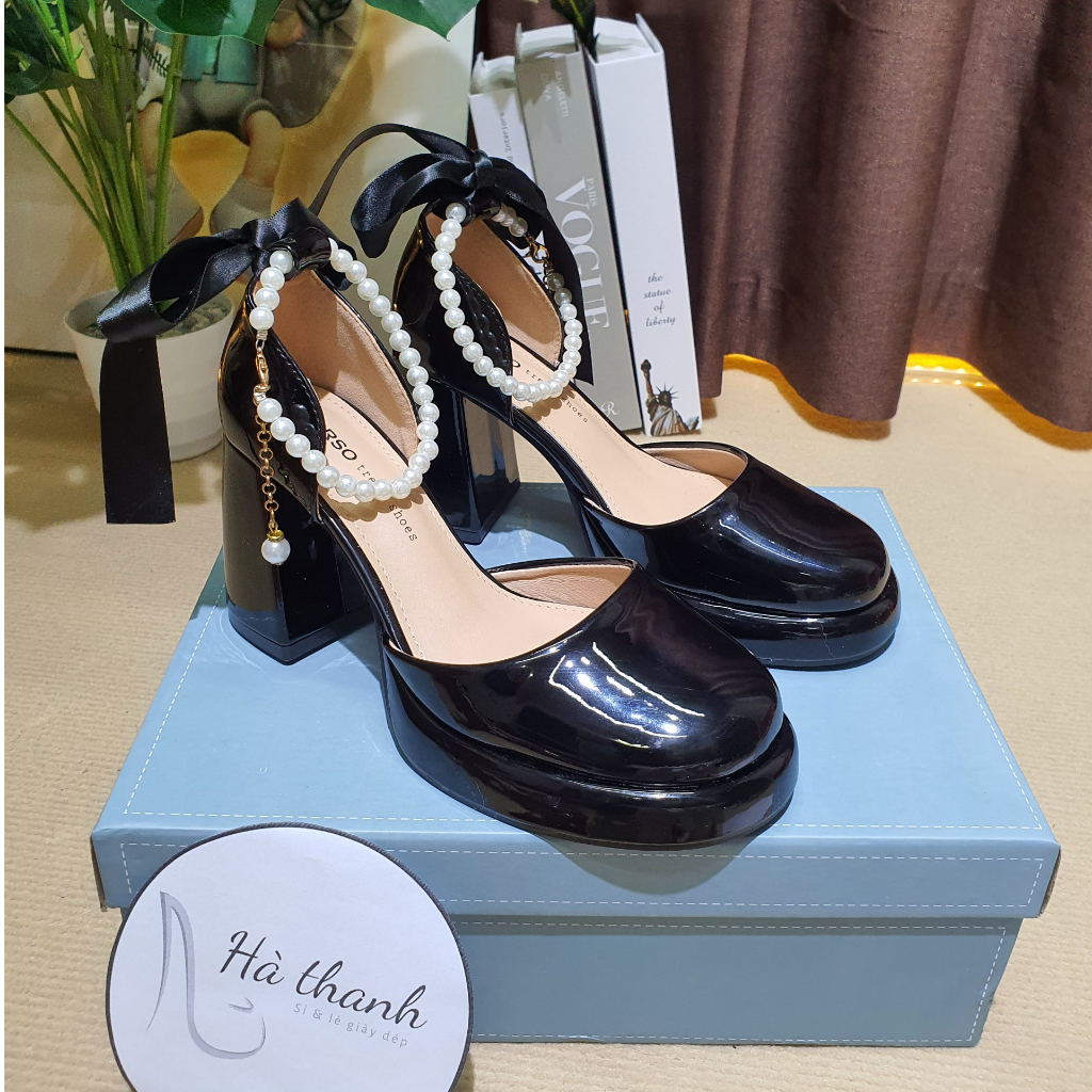 Giày Mary Jane đế dày 2023 phong cách vintage mới của phát