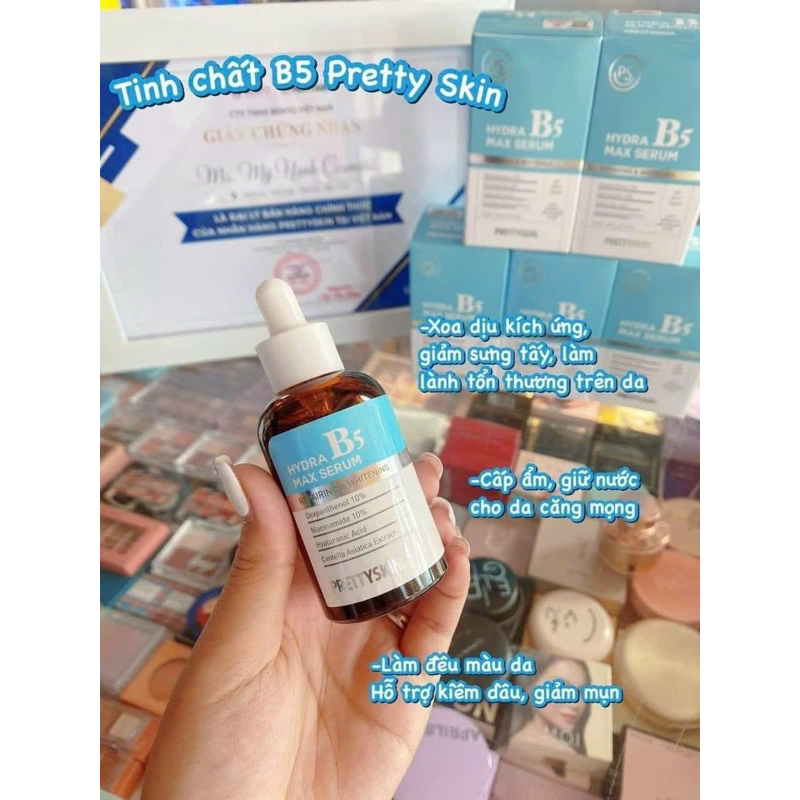 Serum B5 Prettyskin Hydra Max Tinh Chất Phục Hồi Dưỡng Trắng 50ml