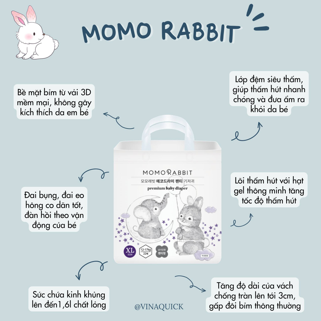 TÃ QUẦN MOMO RABBIT - VINAQUICK