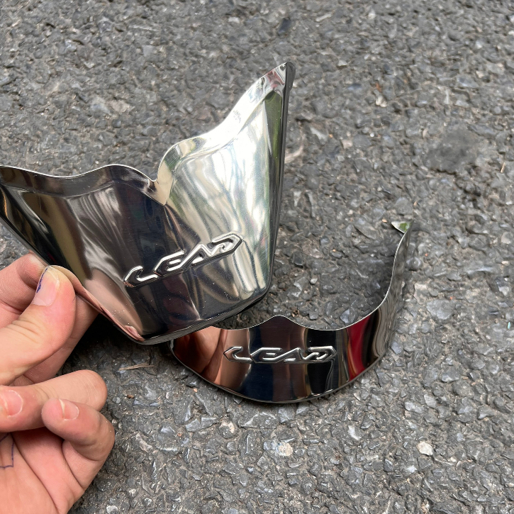 Bộ bọc mõm đuôi trước và sau, ốp dè Inox Lead 2017-2023